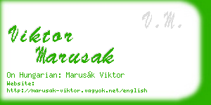 viktor marusak business card